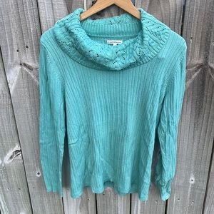 Croft & barrow Teal Hip Length Sweater Sz XL